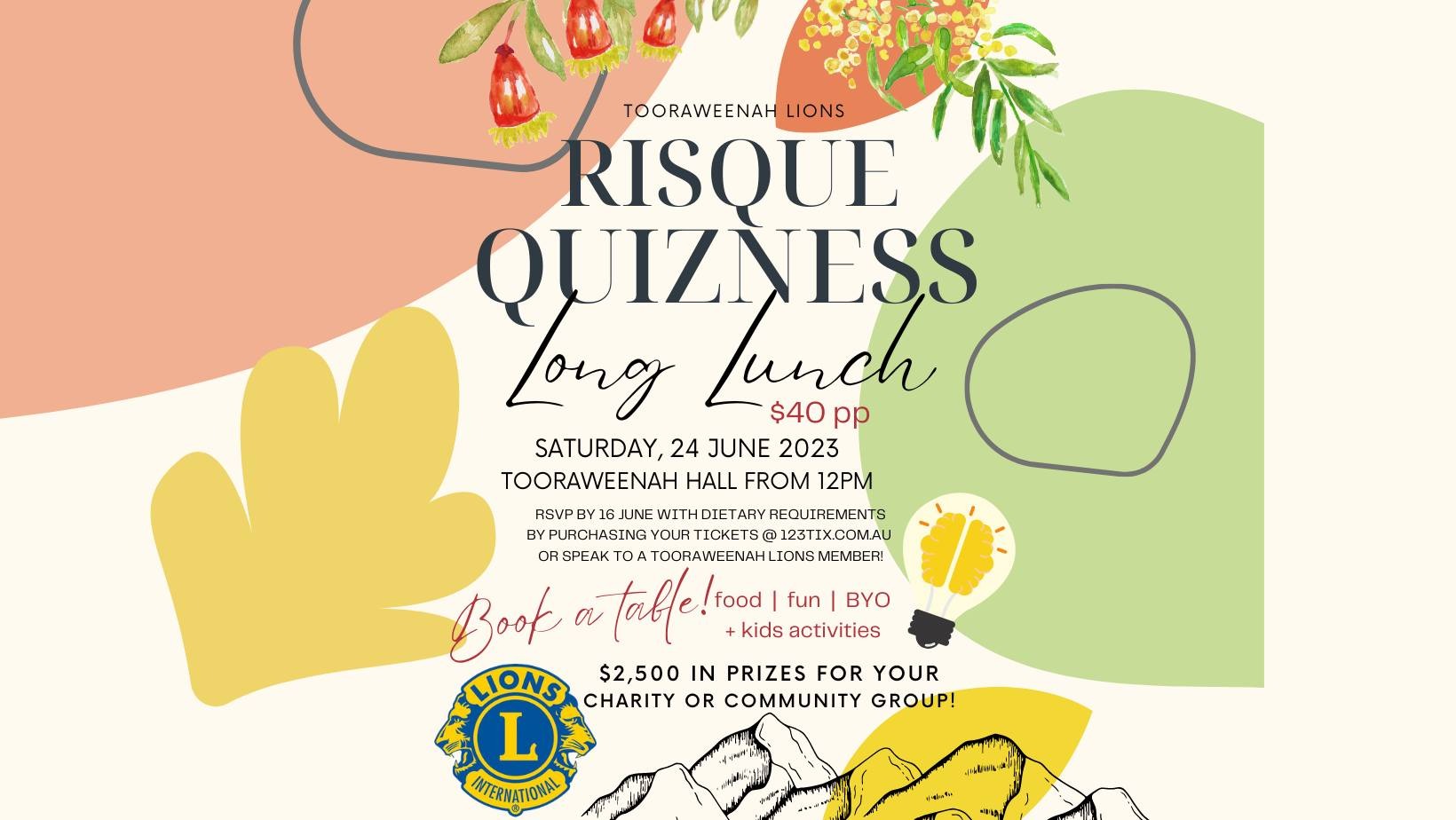 Risque Quizness Long Lunch