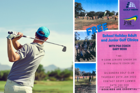 School Holiday - Adult & Junior Golf Clinics