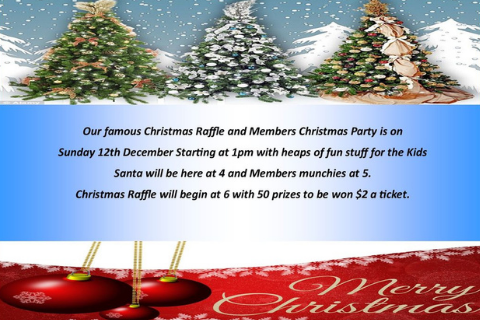 Christmas Raffle @ Gilgandra Services Club