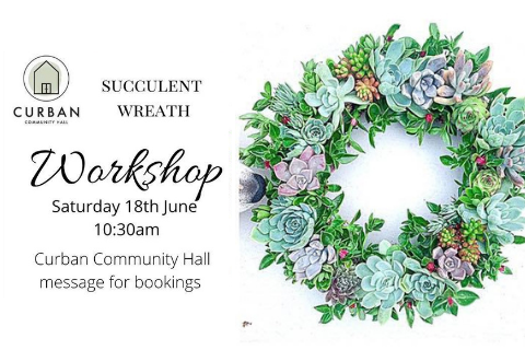 Succulent Wreath Workshop @ Curban